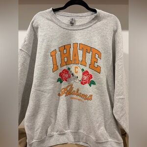 Conner Smith — “I Hate Alabama” Sweatshirt — 2XL